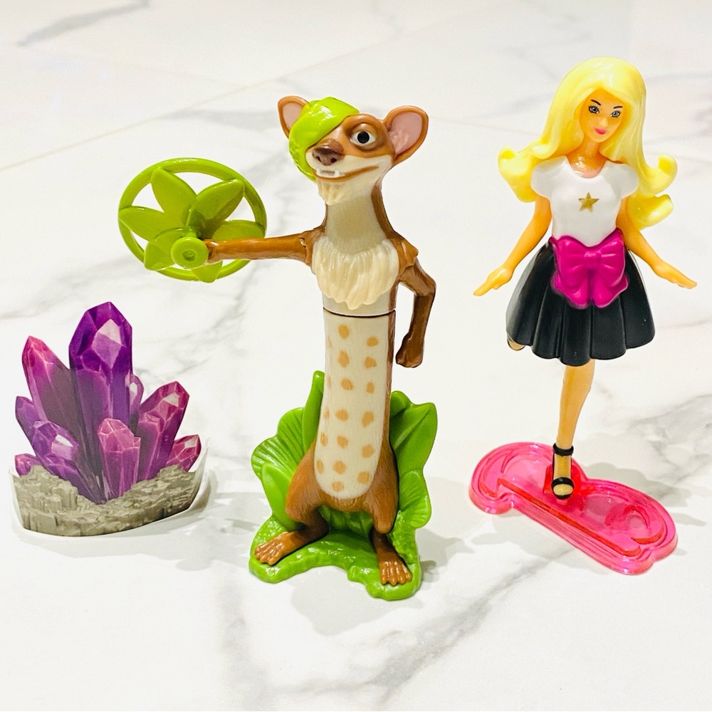 Large Kinder Surprise Toys Barbie & Ice Age Buck Collectible Children Figurine
